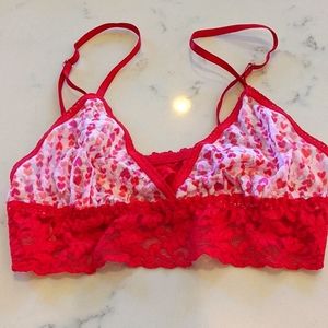 Hanky Panky Bralette hearts Size Small